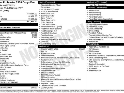 Used 2023 RAM ProMaster 3500 FWD image 2