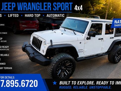 Used 2016 Jeep Wrangler Unlimited Sport w/ Quick Order Package 24S AWD/4WD image 1