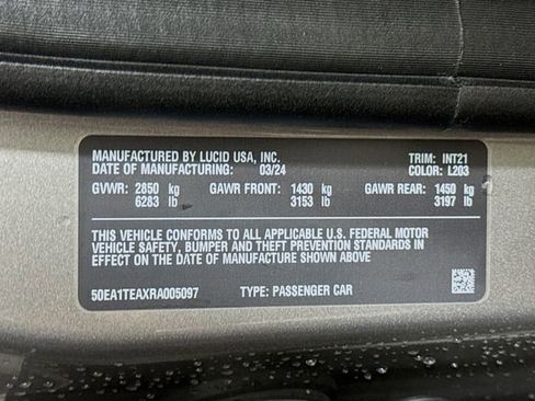Used 2024 Lucid Air Touring AWD/4WD image 49
