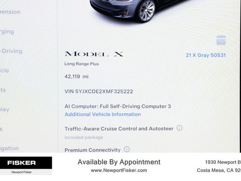 Used 2021 Tesla Model X Long Range AWD/4WD image 22