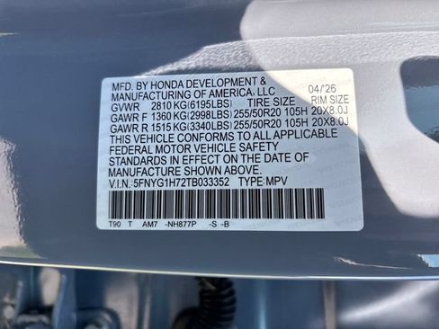 New 2026 Honda Pilot Touring image 31