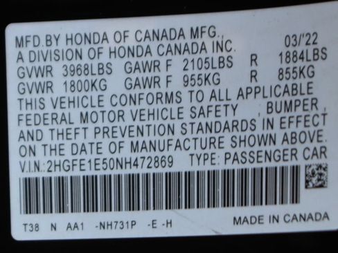 Used 2022 Honda Civic Si image 51