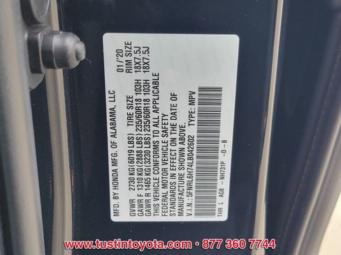 Used 2020 Honda Odyssey EX-L image 18