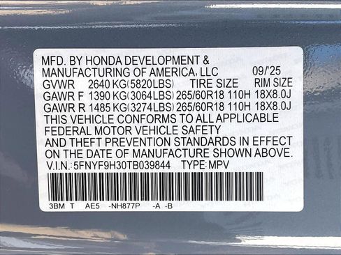 New 2026 Honda Passport RTL image 17