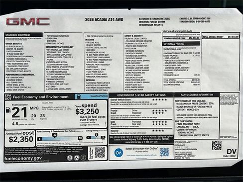 New 2026 GMC Acadia AT4 w/ Luxury Package image 21