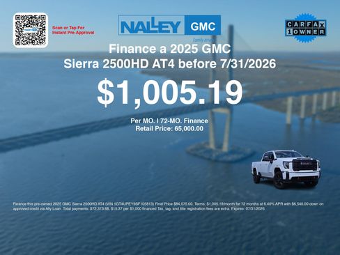 Used 2025 GMC Sierra 2500 AT4 w/ AT4 Premium Plus Package AWD/4WD image 3