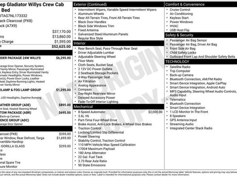 Used 2022 Jeep Gladiator Sport AWD/4WD image 1
