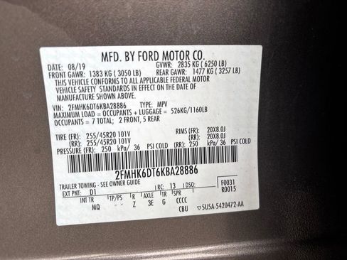 Used 2019 Ford Flex Limited w/ Equipment Group 303A image 33