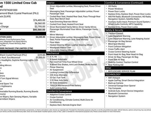New 2026 RAM 1500 Limited w/ Night Edition AWD/4WD image 44