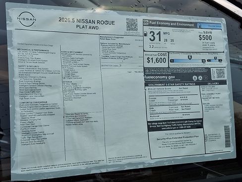 New 2026 Nissan Rogue Platinum w/ Platinum Premium Package AWD/4WD image 22