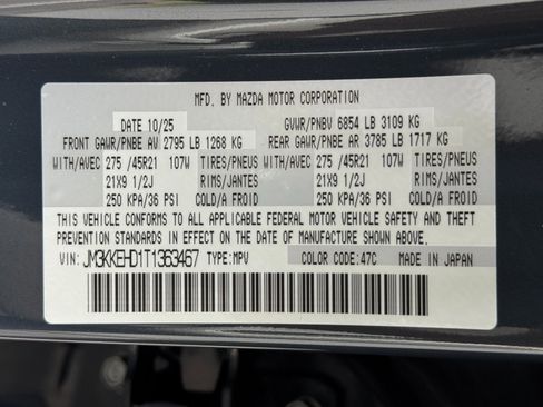 Used 2026 MAZDA CX-90 3.3 Turbo w/ Premium Plus Pkg AWD/4WD image 49