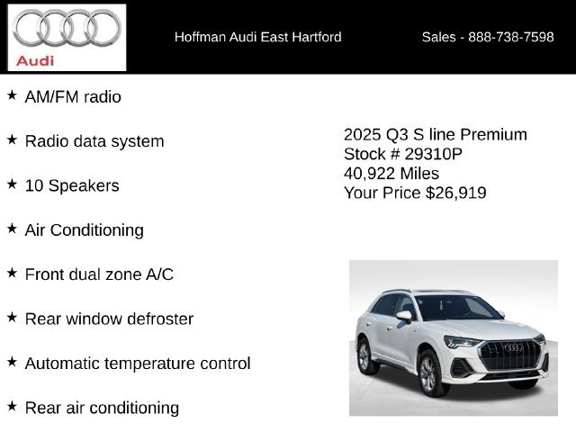 Used 2025 Audi Q3 2.0T Premium AWD/4WD image 18