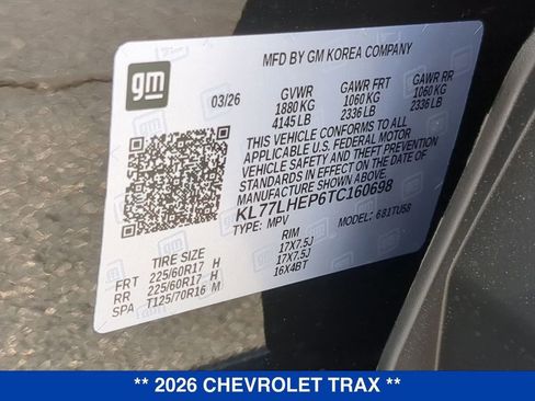 New 2026 Chevrolet Trax LT w/ Driver Confidence Package FWD image 24