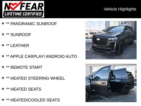 Used 2023 Cadillac Escalade V w/ LPO, ONYX Package AWD/4WD image 2