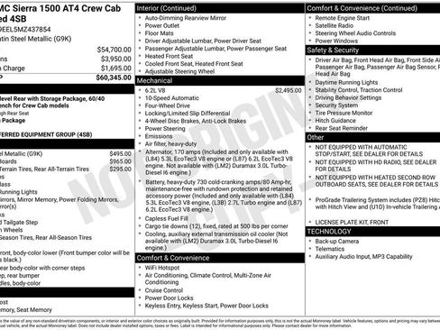Used 2021 GMC Sierra 1500 AT4 AWD/4WD image 5