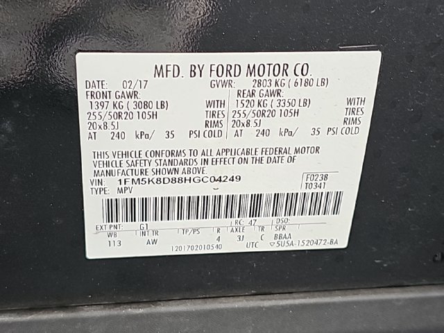 Used 2017 Ford Explorer XLT w/ Equipment Group 202A AWD/4WD image 38