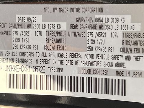 Used 2024 MAZDA CX-90 3.3 Turbo S w/ Premium Plus AWD/4WD image 30