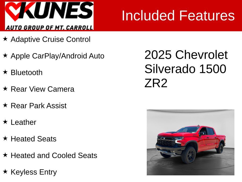 Used 2025 Chevrolet Silverado 1500 ZR2 w/ Technology Package AWD/4WD image 3