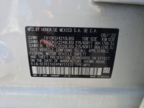 Certified 2023 Honda HR-V LX image 29
