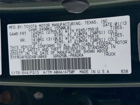 Used 2013 Toyota Tacoma 4x4 Double Cab w/ SR5 Pkg image 31