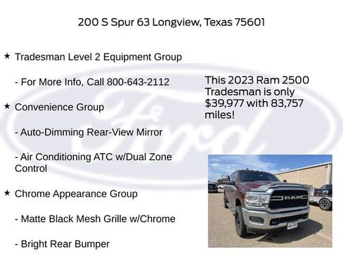 Used 2023 RAM 2500 Tradesman AWD/4WD image 20