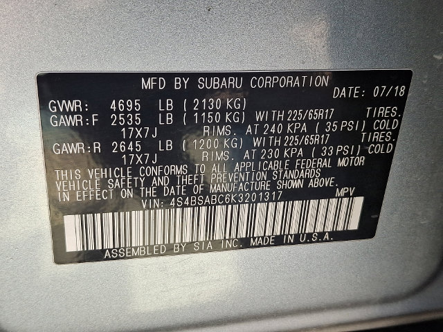 Used 2019 Subaru Outback 2.5i AWD/4WD image 28