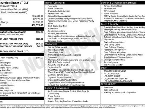 Used 2024 Chevrolet Blazer LT w/ Driver Confidence Package FWD image 1
