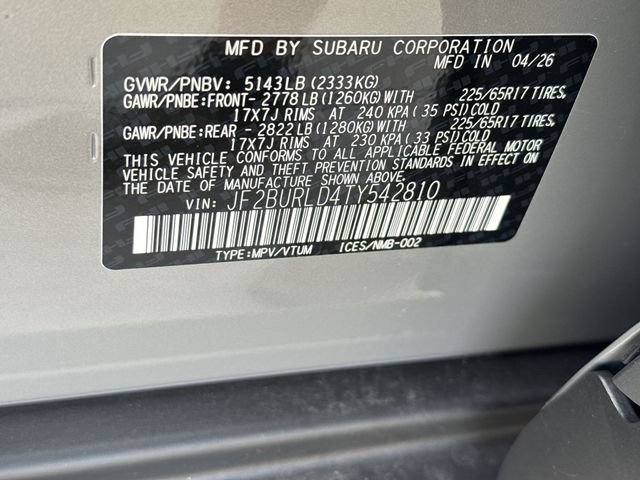 New 2026 Subaru Outback Wilderness AWD/4WD image 22