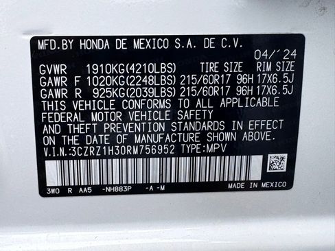 Used 2024 Honda HR-V LX image 40