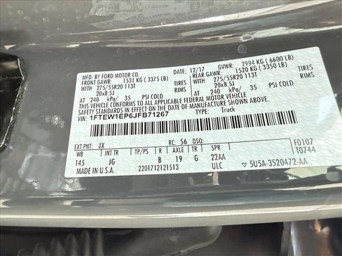 Used 2018 Ford F150 XL w/ Equipment Group 101A Mid AWD/4WD image 17