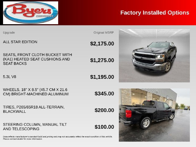 Used 2017 Chevrolet Silverado 1500 LT w/ All Star Edition AWD/4WD image 10