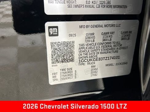 New 2026 Chevrolet Silverado 1500 LTZ w/ LTZ Premium Package image 25