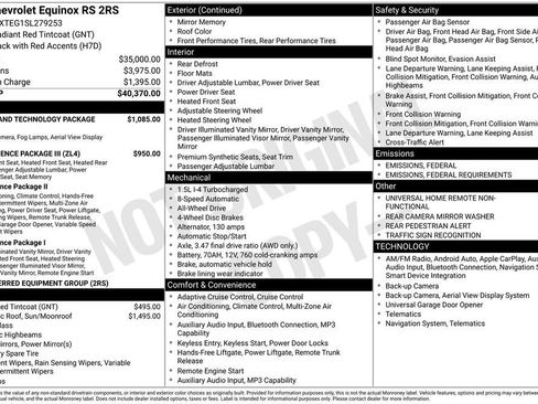 New 2025 Chevrolet Equinox RS w/ Safety and Technology Package image 4