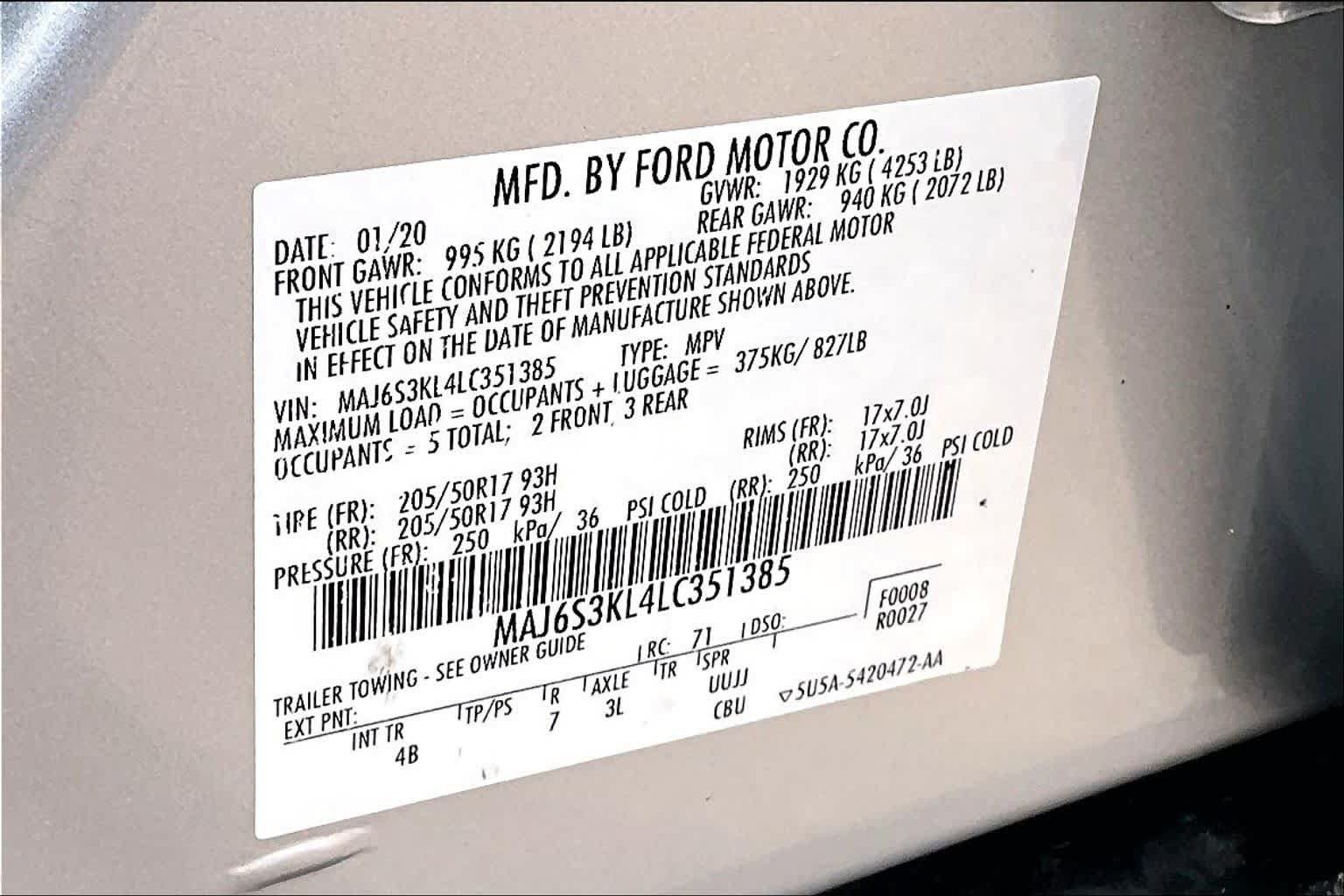 Used 2020 Ford EcoSport Titanium AWD/4WD image 35