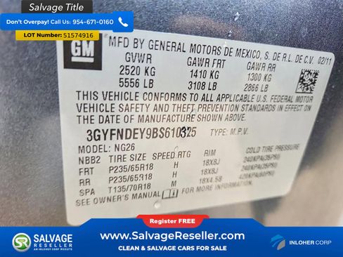 Used 2011 Cadillac SRX Luxury AWD/4WD image 16