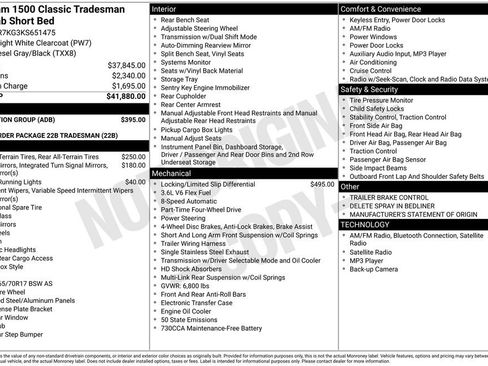 Used 2019 RAM 1500 Tradesman w/ Protection Group image 9