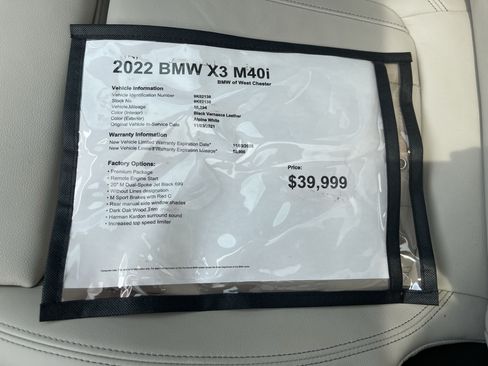 Used 2022 BMW X3 M40i w/ Premium Package AWD/4WD image 7