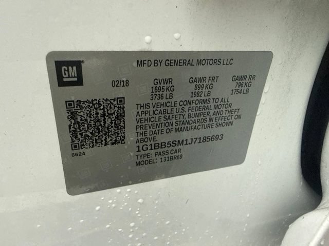 Used 2018 Chevrolet Cruze LS FWD image 14