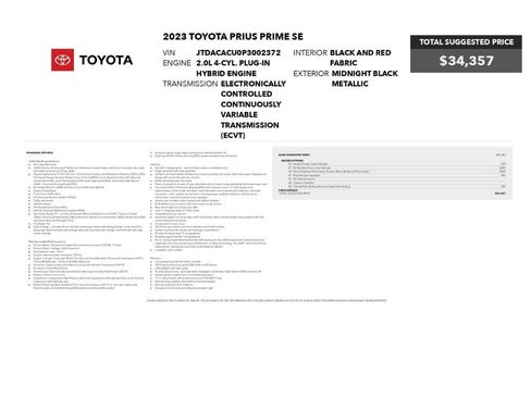 Used 2023 Toyota Prius Prime FWD image 2