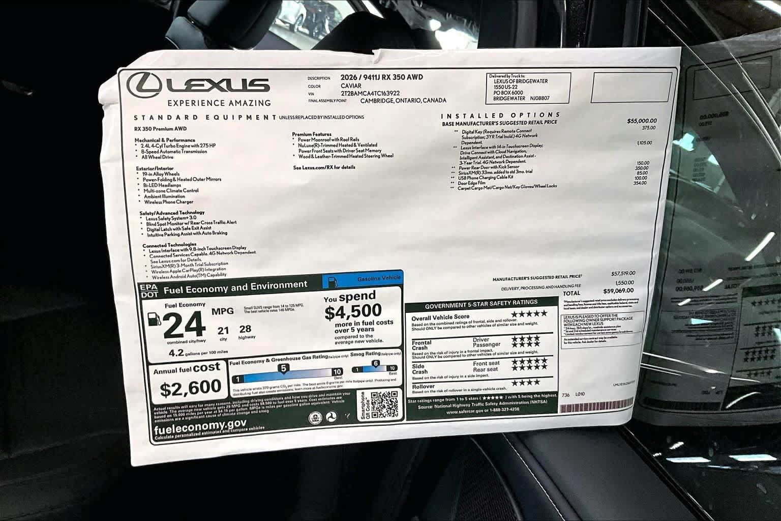 New 2026 Lexus RX 350 Premium AWD/4WD image 13