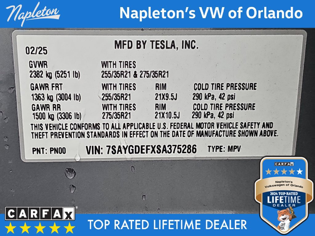 Used 2025 Tesla Model Y Performance AWD/4WD image 35