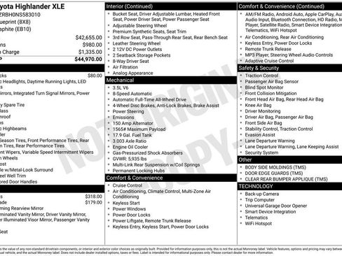 Used 2022 Toyota Highlander XLE image 13