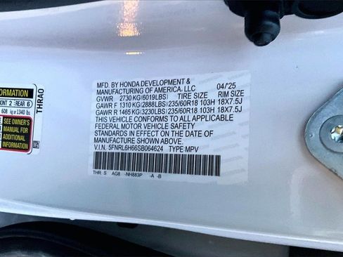 Used 2025 Honda Odyssey EX-L image 36