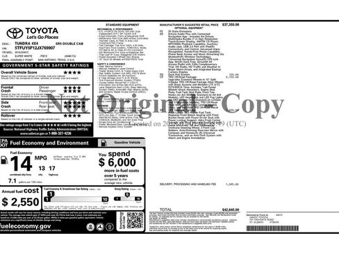 Used 2018 Toyota Tundra SR5 w/ TRD Off Road Package image 3