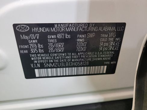Used 2018 Hyundai Santa Fe Sport w/ 2.4L Value Package 02 FWD image 33