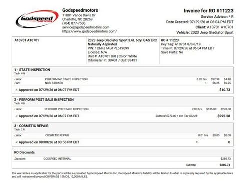 Used 2023 Jeep Gladiator Sport AWD/4WD image 73