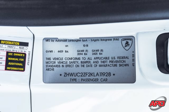 Used 2019 Lamborghini Huracan LP 580-2 RWD image 97