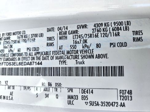 Used 2014 Ford E-350 and Econoline 350 Extended Super Duty w/ Power Group image 53