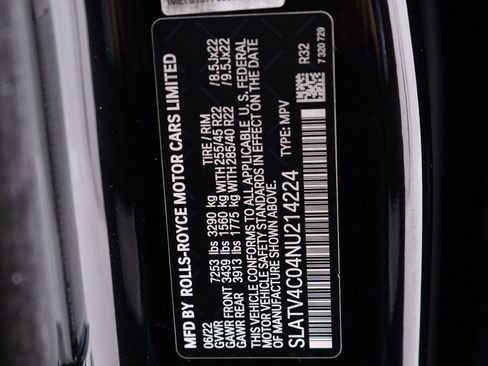 Certified 2022 Rolls-Royce Cullinan AWD/4WD image 56