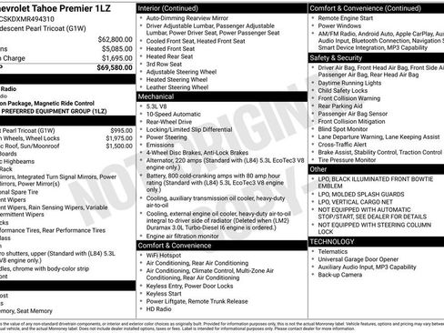 Used 2021 Chevrolet Tahoe Premier RWD image 4